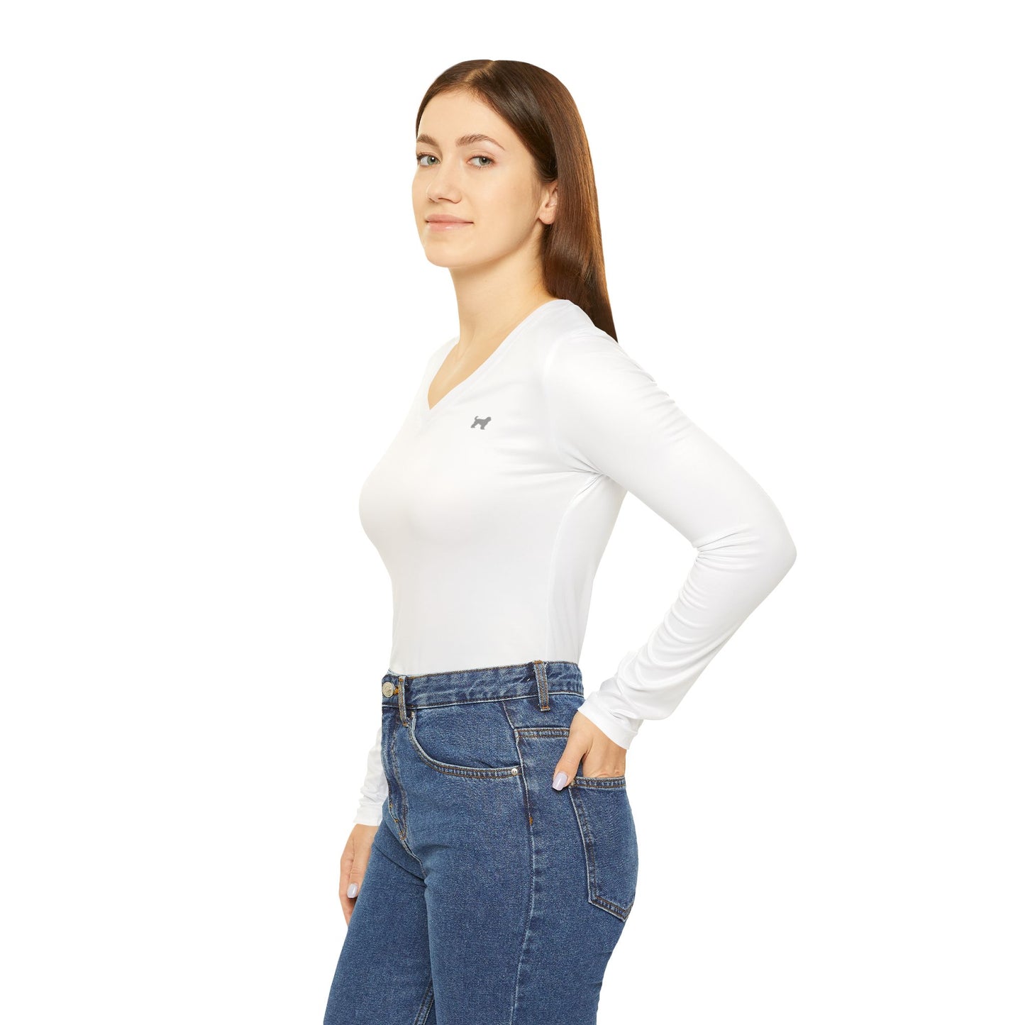 Stylish Women's Long Sleeve V-Neck Shirt - Versatile Casual Wear