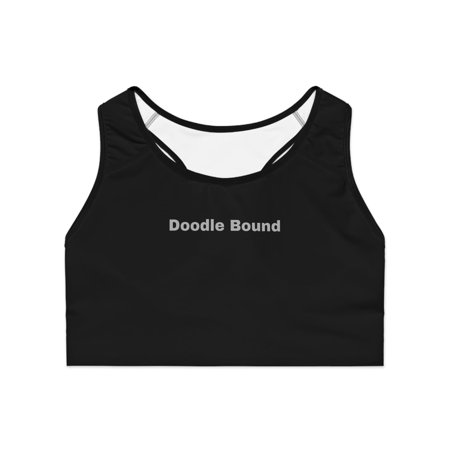 Doodle Bound Sports Bra - Comfortable Activewear for Yoga and Fitness