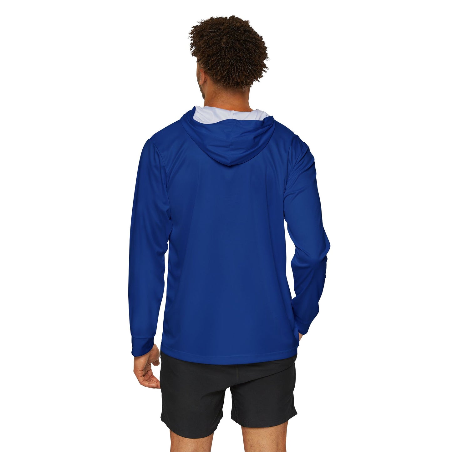 Men's Athletic Warmup Hoodie - Lightweight Dark Blue Sportswear