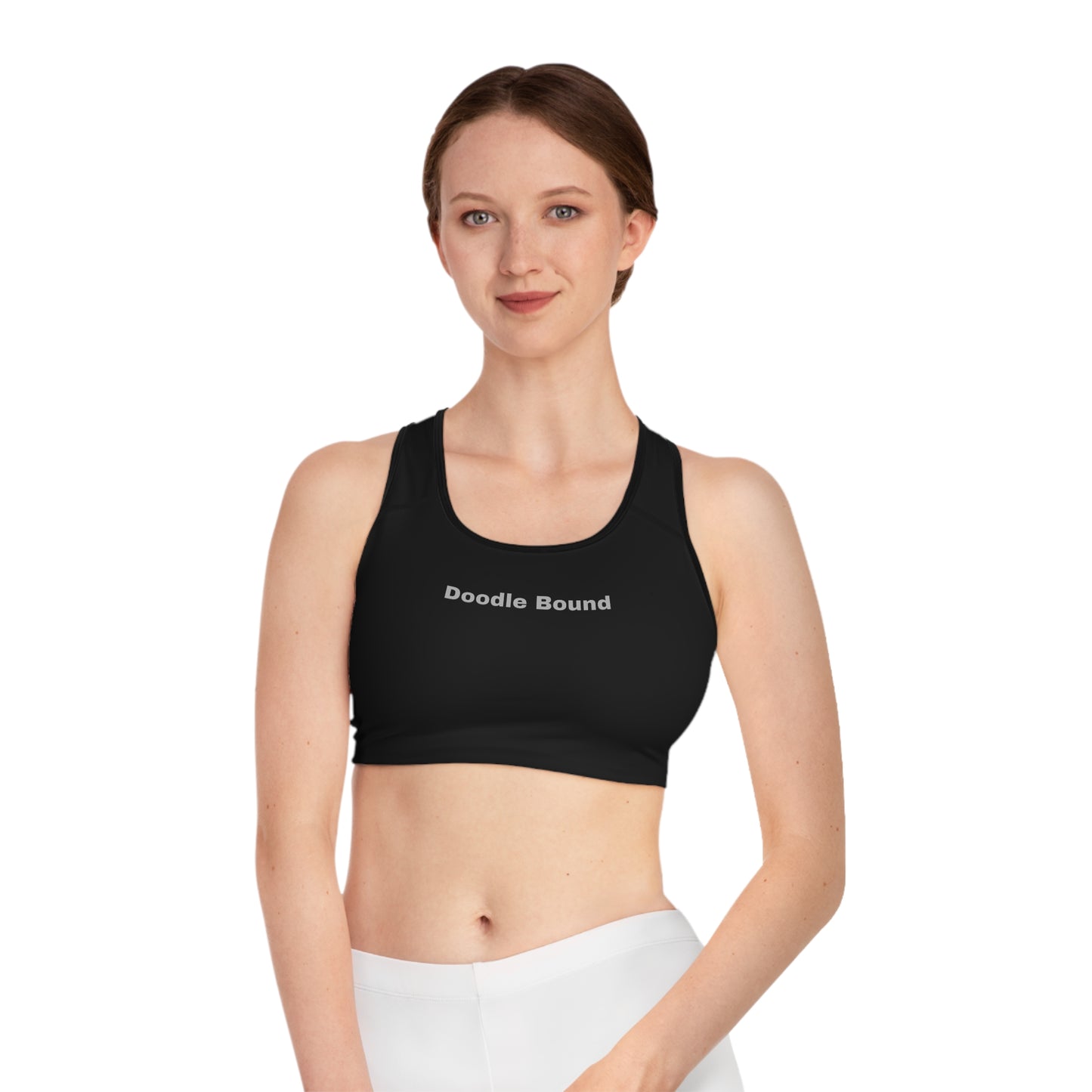 Doodle Bound Sports Bra - Comfortable Activewear for Yoga and Fitness