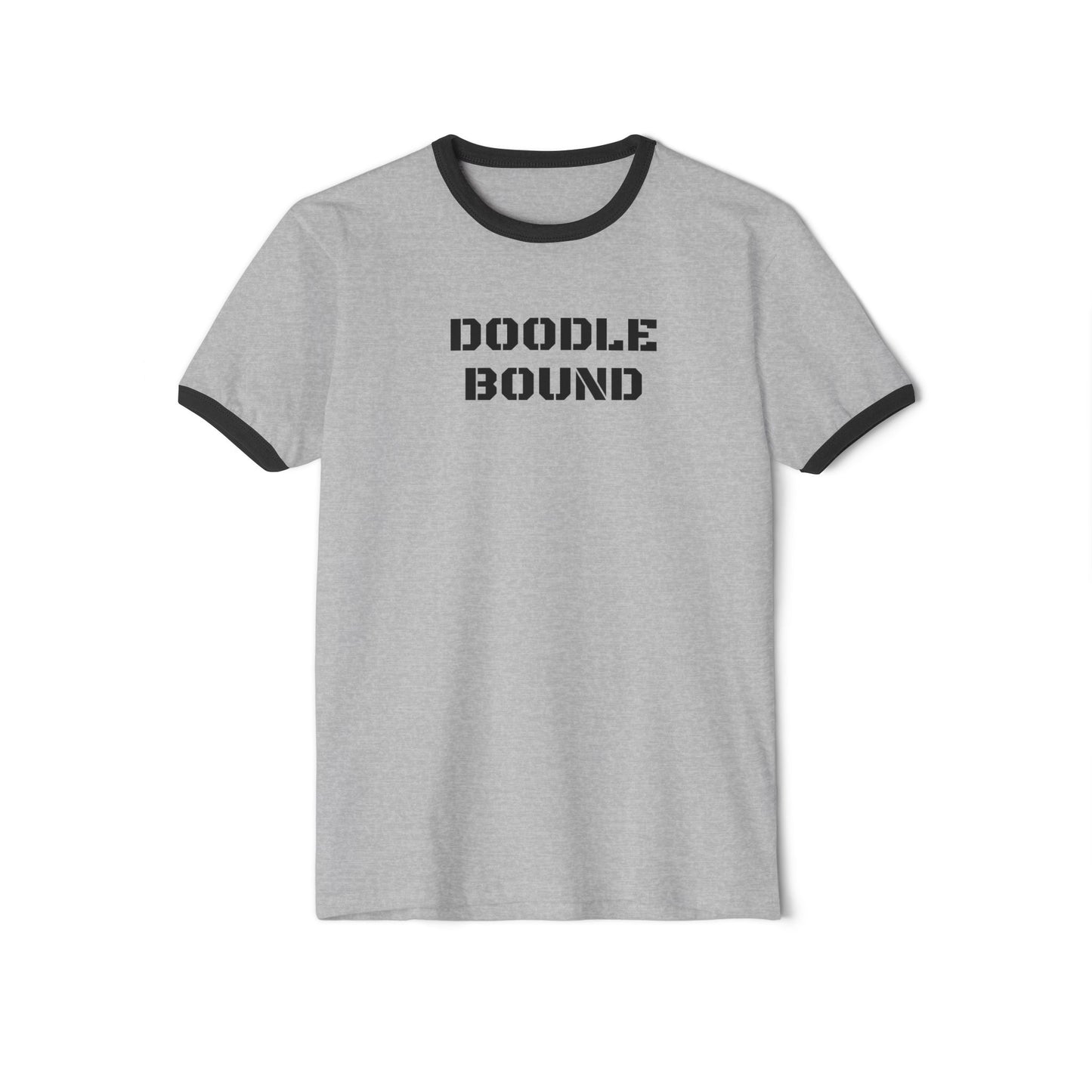 Doodle Bound Cotton Ringer T-Shirt – Casual and Creative Wear for Art Lovers
