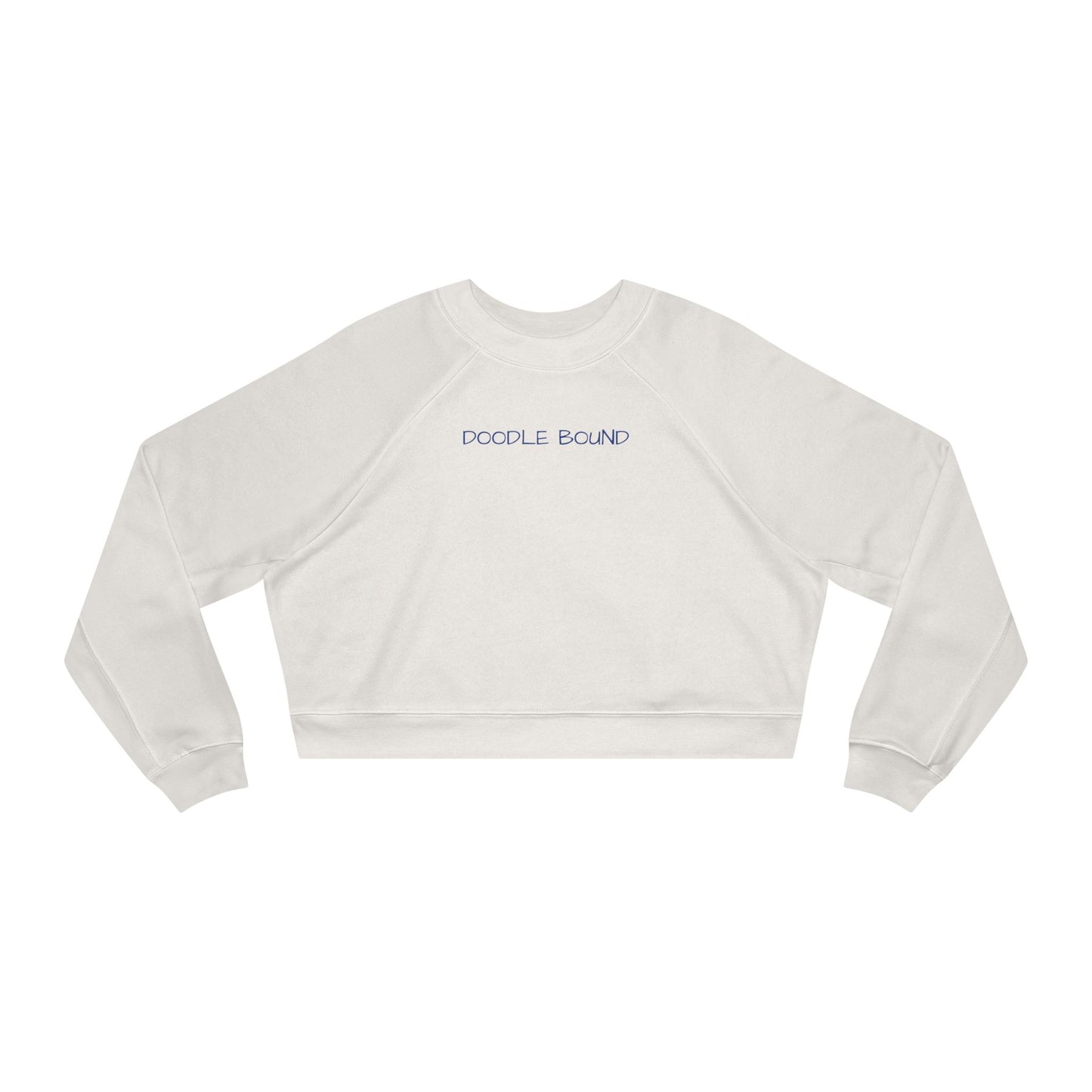 Doodle Bound Women's Cropped Fleece Pullover - Trendy and Comfortable Sweatshirt for Casual Outings