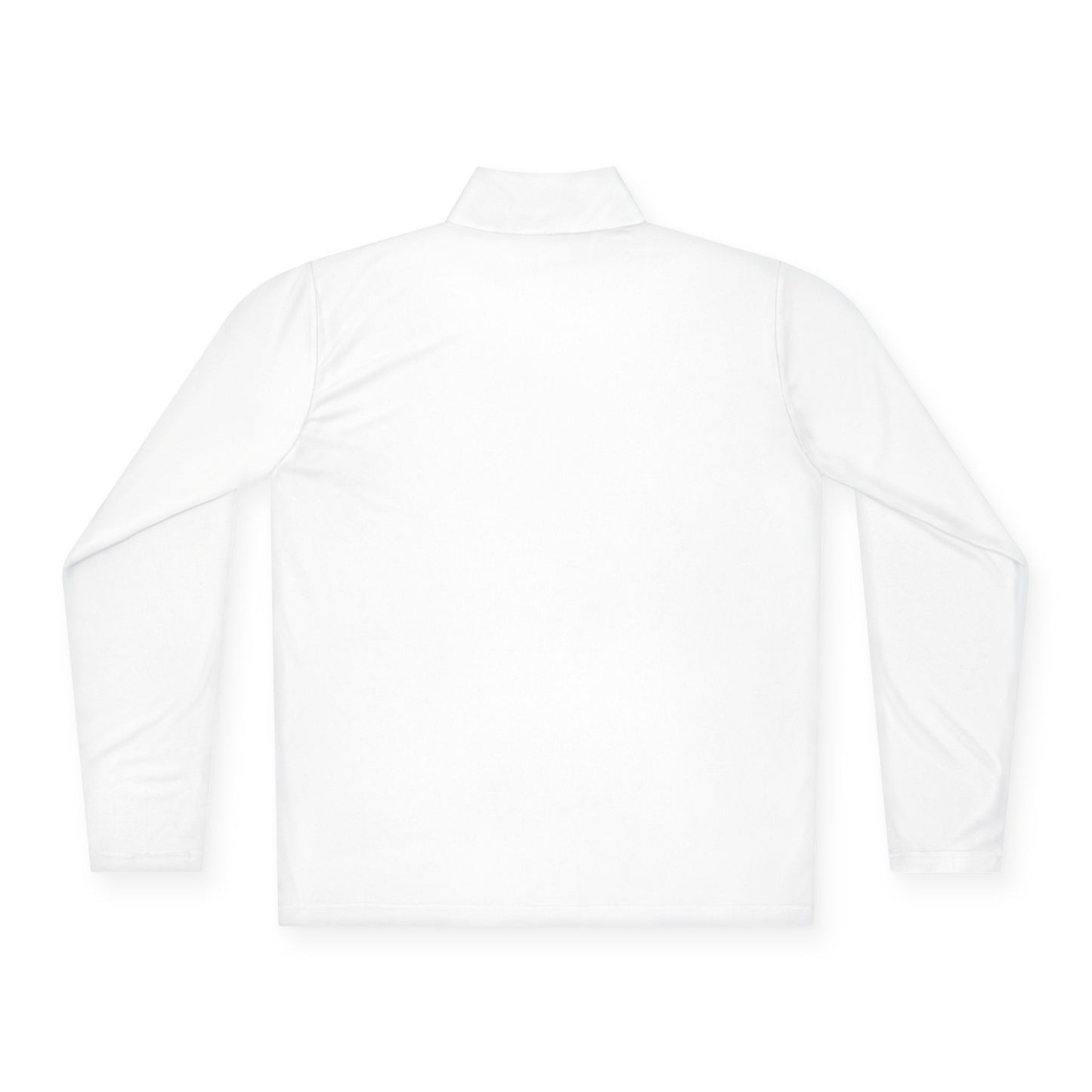 Men's Quarter-Zip Pullover - Versatile White Layer for Casual Outings & Sports