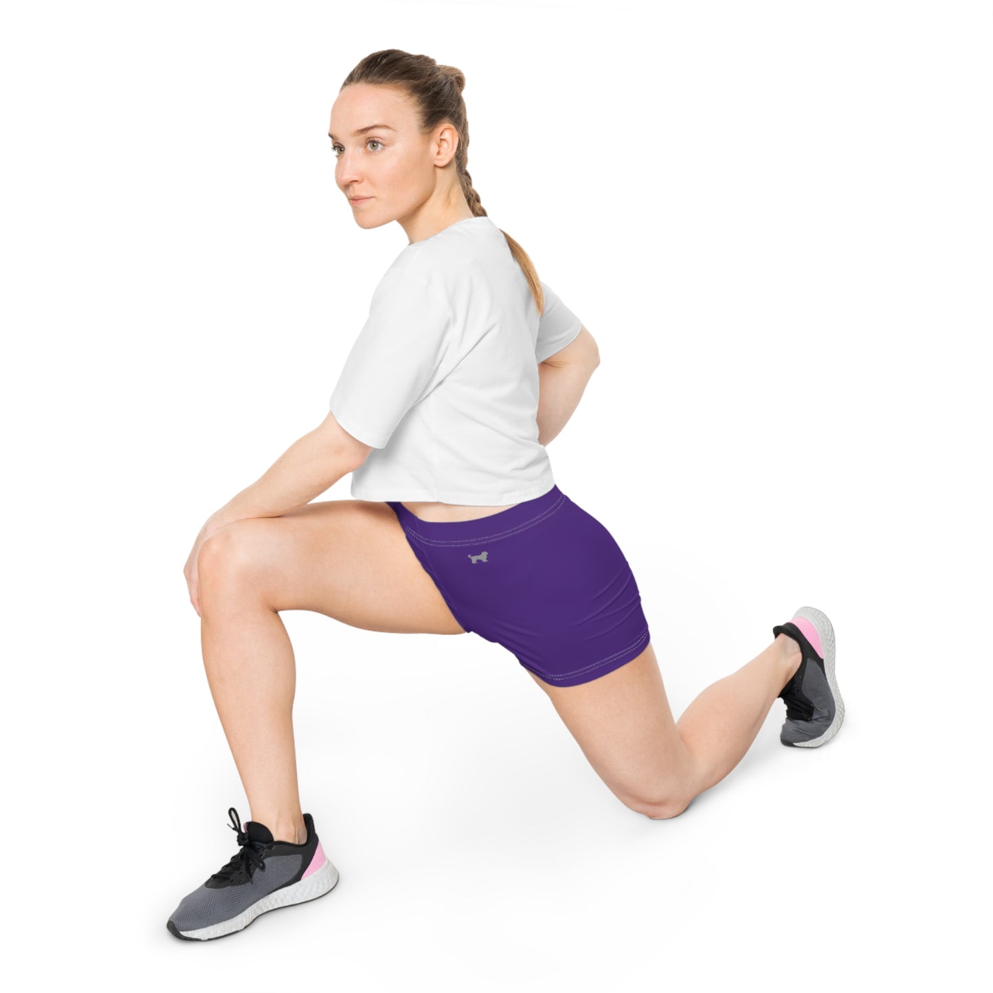 Comfortable Women's Purple Athletic Shorts for Active Lifestyle