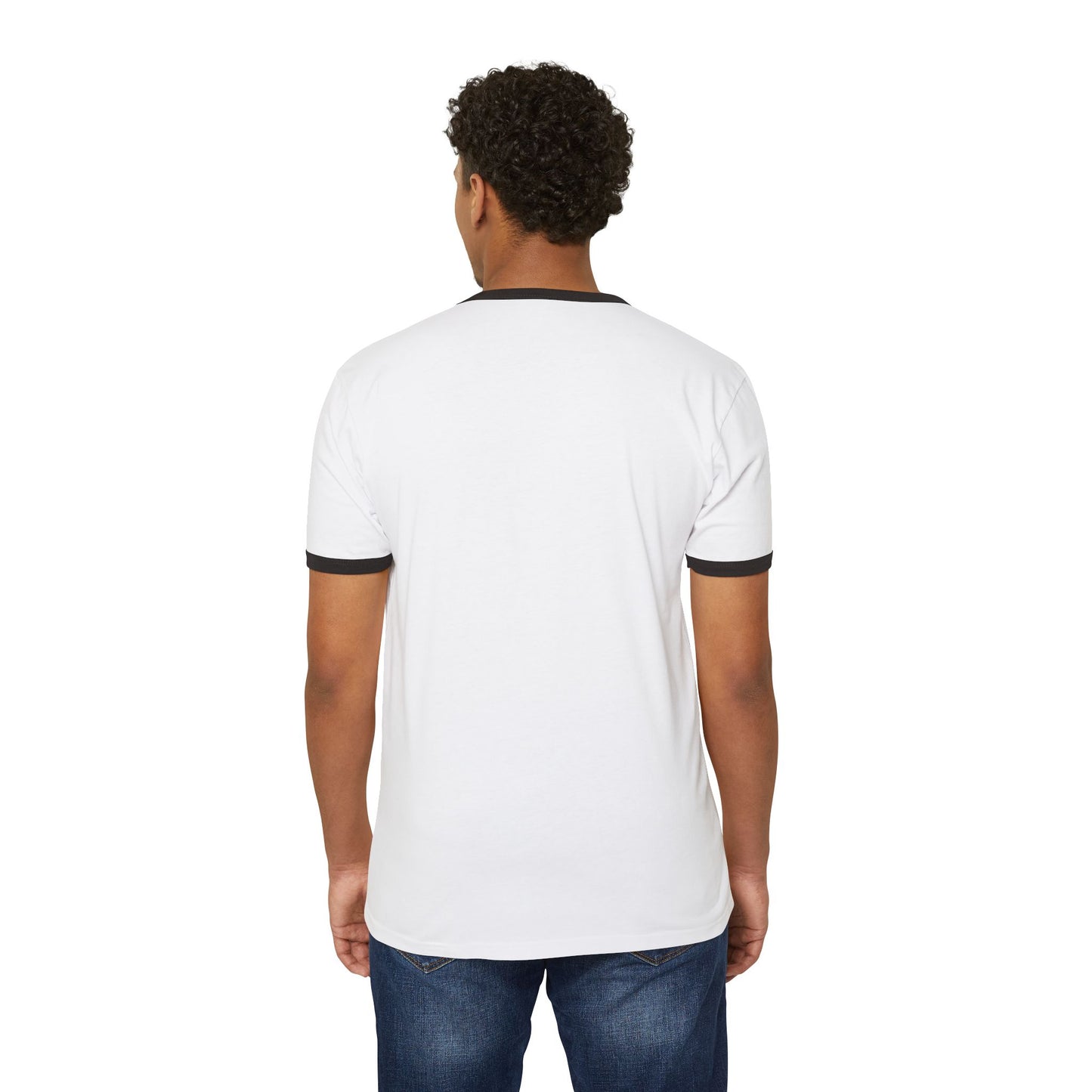Doodle Bound Cotton Ringer T-Shirt – Casual and Creative Wear for Art Lovers