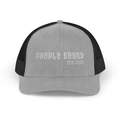 Doodle Bound Snapback Trucker Cap - Trendy Black Cap for Creative Souls, Perfect for Everyday Wear