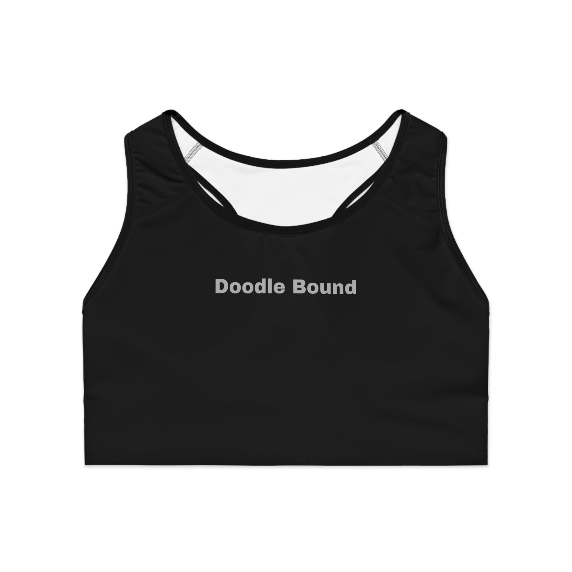 Doodle Bound Sports Bra - Comfortable Activewear for Yoga and Fitness