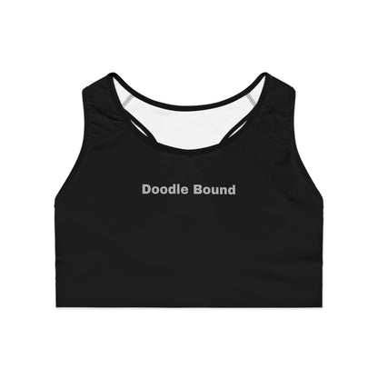Doodle Bound Sports Bra - Comfortable Activewear for Yoga and Fitness