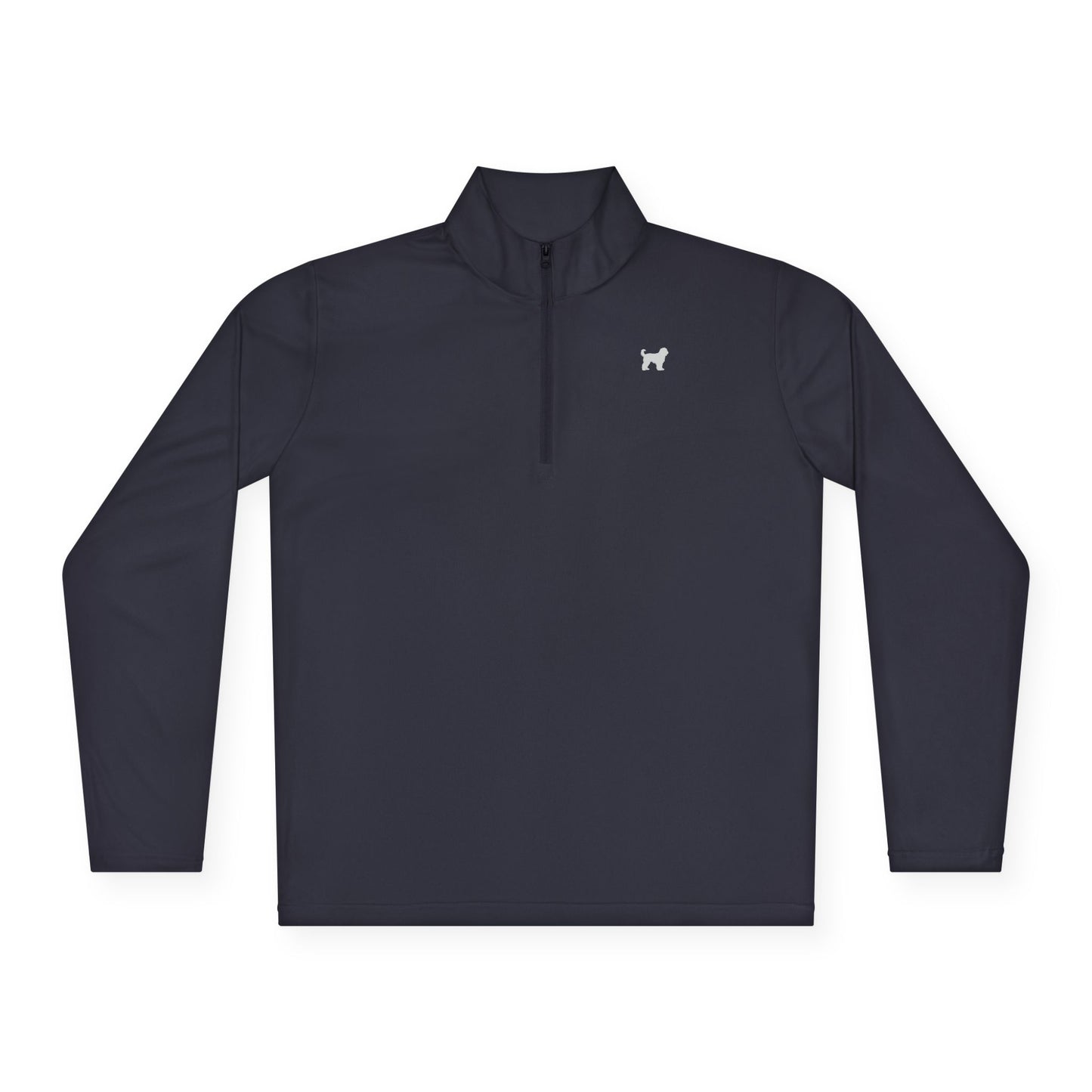 Men's Quarter-Zip Pullover - Versatile White Layer for Casual Outings & Sports