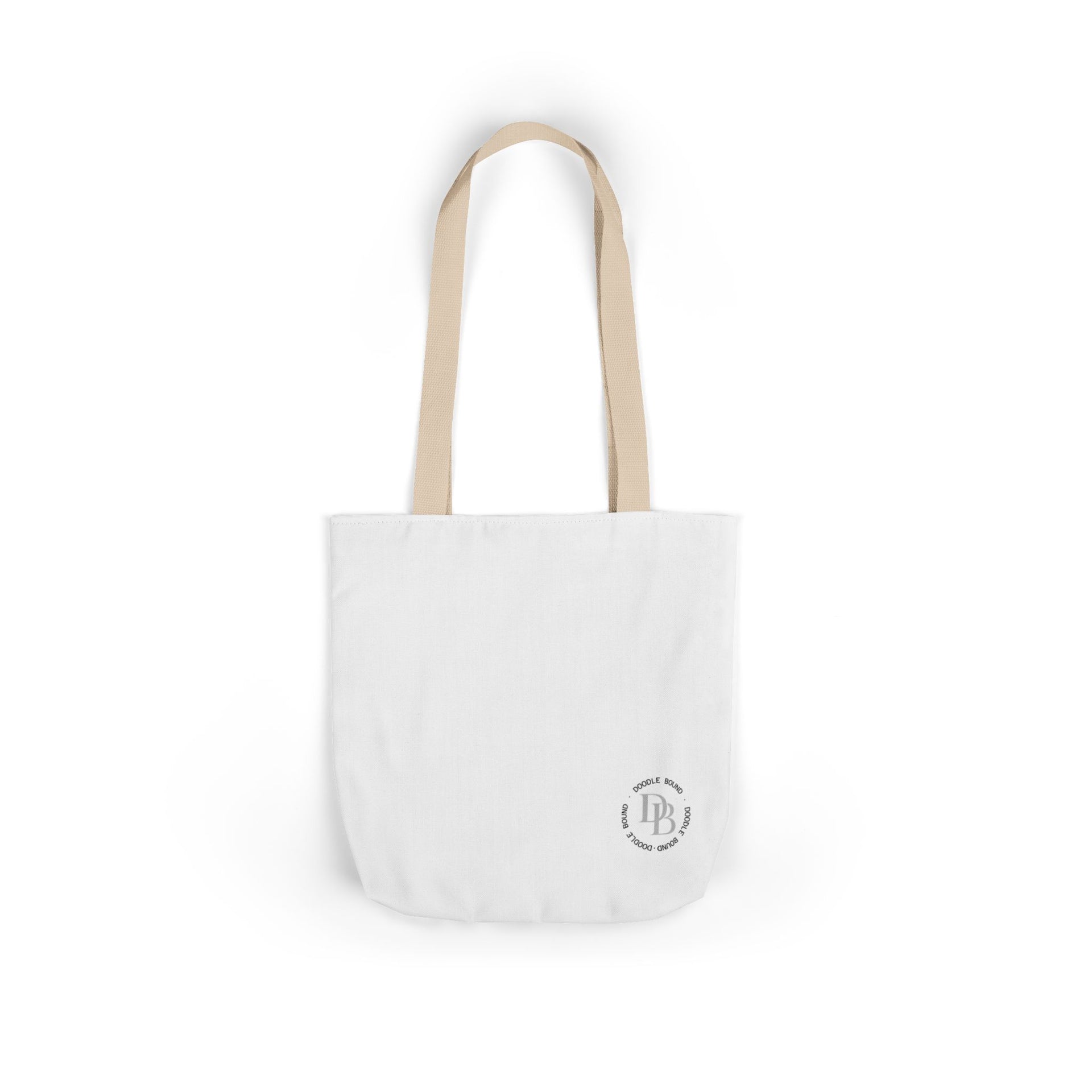Stylish Canvas Tote Bag with 5-Color Straps | Eco-Friendly, Reusable Shopping, Beach, Market, Gift