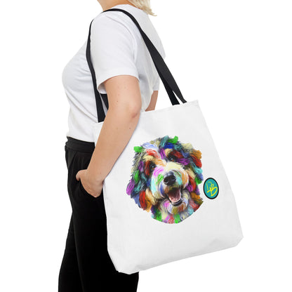 Colorful Dog Tote Bag - Fun and Whimsical Pet Lover's Accessory