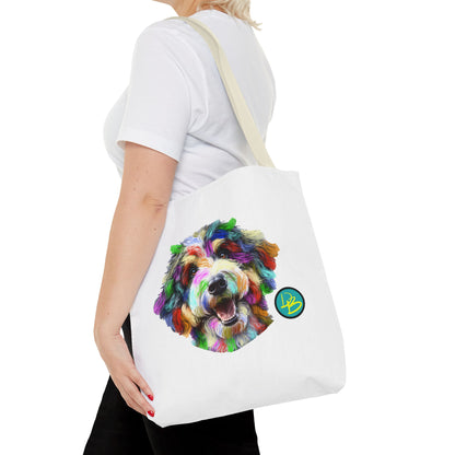 Colorful Dog Tote Bag - Fun and Whimsical Pet Lover's Accessory