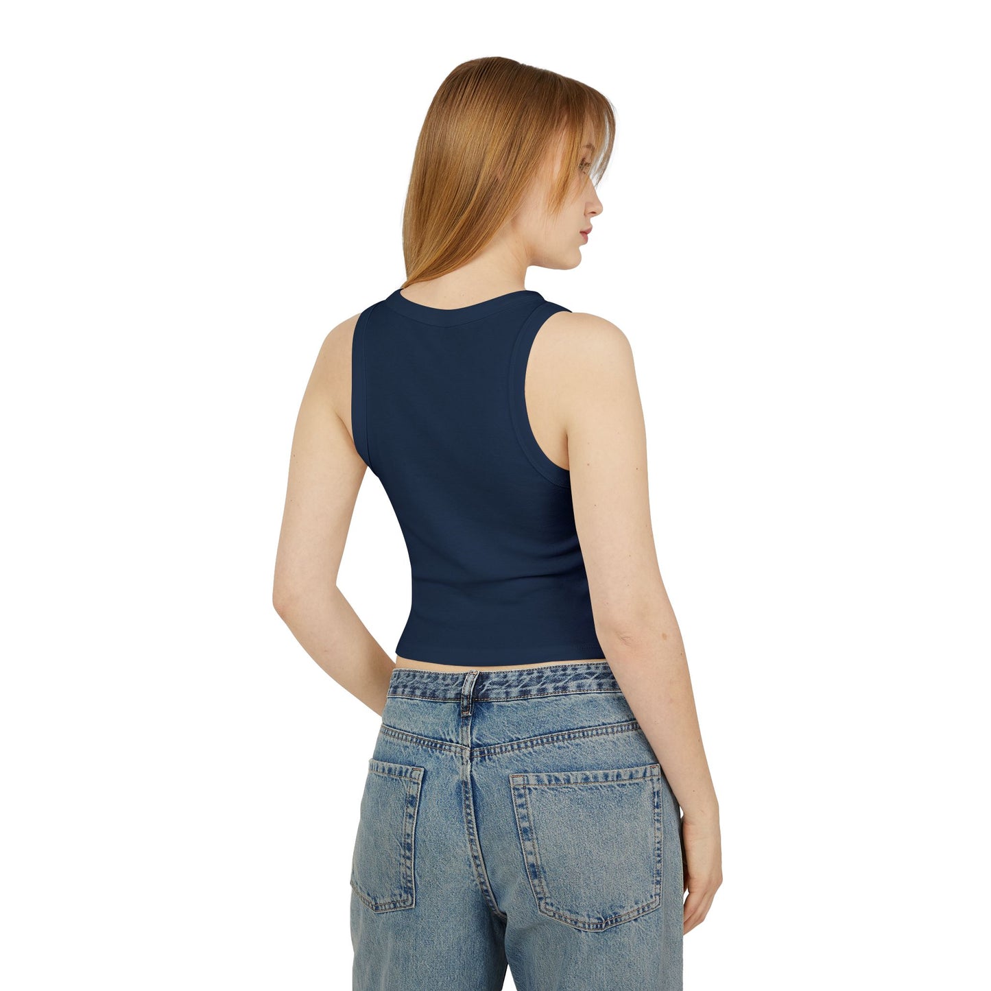 Doodle Bound Women’s Micro Rib Racer Tank Top - Stylish & Comfortable Summer Essential