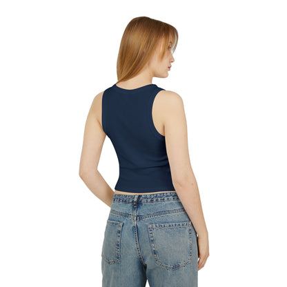 Doodle Bound Women’s Micro Rib Racer Tank Top - Stylish & Comfortable Summer Essential