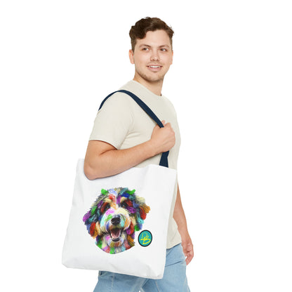 Colorful Dog Tote Bag - Fun and Whimsical Pet Lover's Accessory