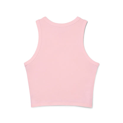 Doodle Bound Women’s Micro Rib Racer Tank Top - Stylish & Comfortable Summer Essential