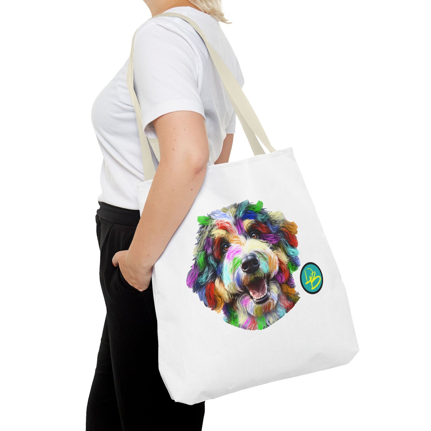 Colorful Dog Tote Bag - Fun and Whimsical Pet Lover's Accessory