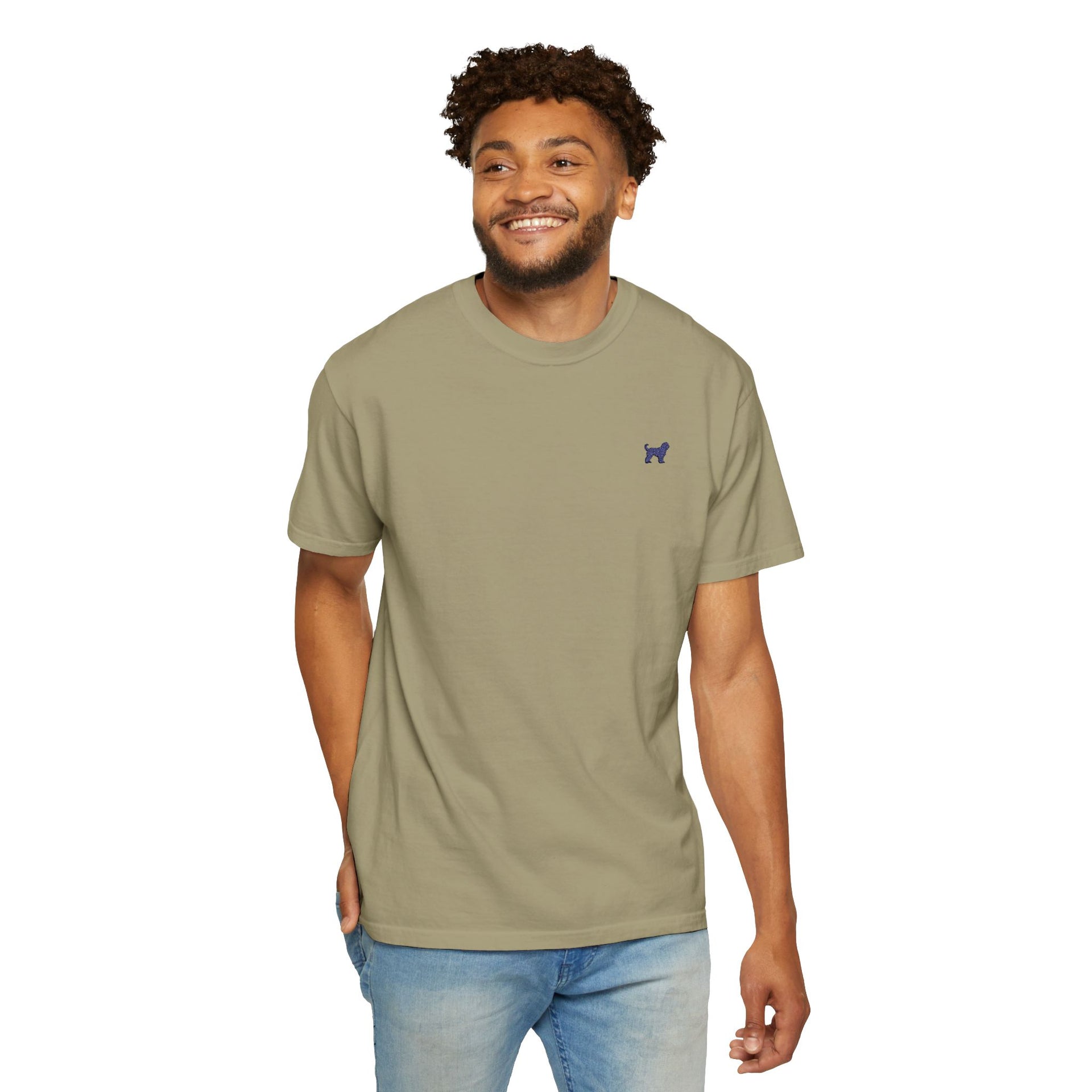 Stylish Garment (Embroidery)-Dyed T-Shirt - Casual Comfort, Everyday Wear, Gift Idea, Trendy Look, Iconic Graphic Tee