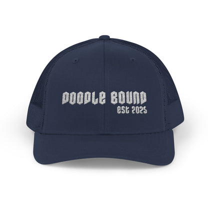 Doodle Bound Snapback Trucker Cap - Trendy Black Cap for Creative Souls, Perfect for Everyday Wear