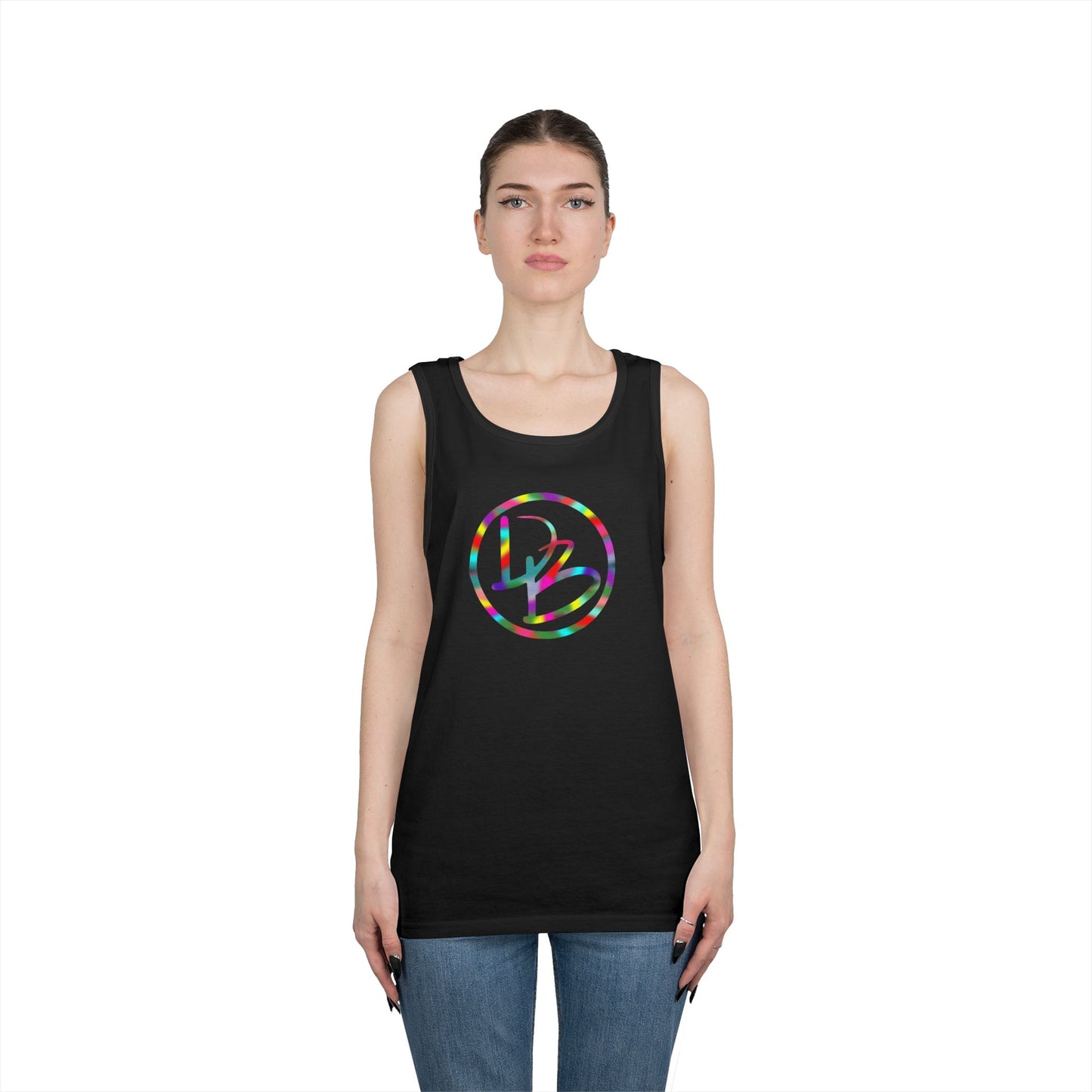 Colorful Graphic Heavy Cotton Tank Top