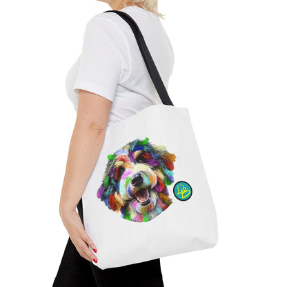 Colorful Dog Tote Bag - Fun and Whimsical Pet Lover's Accessory