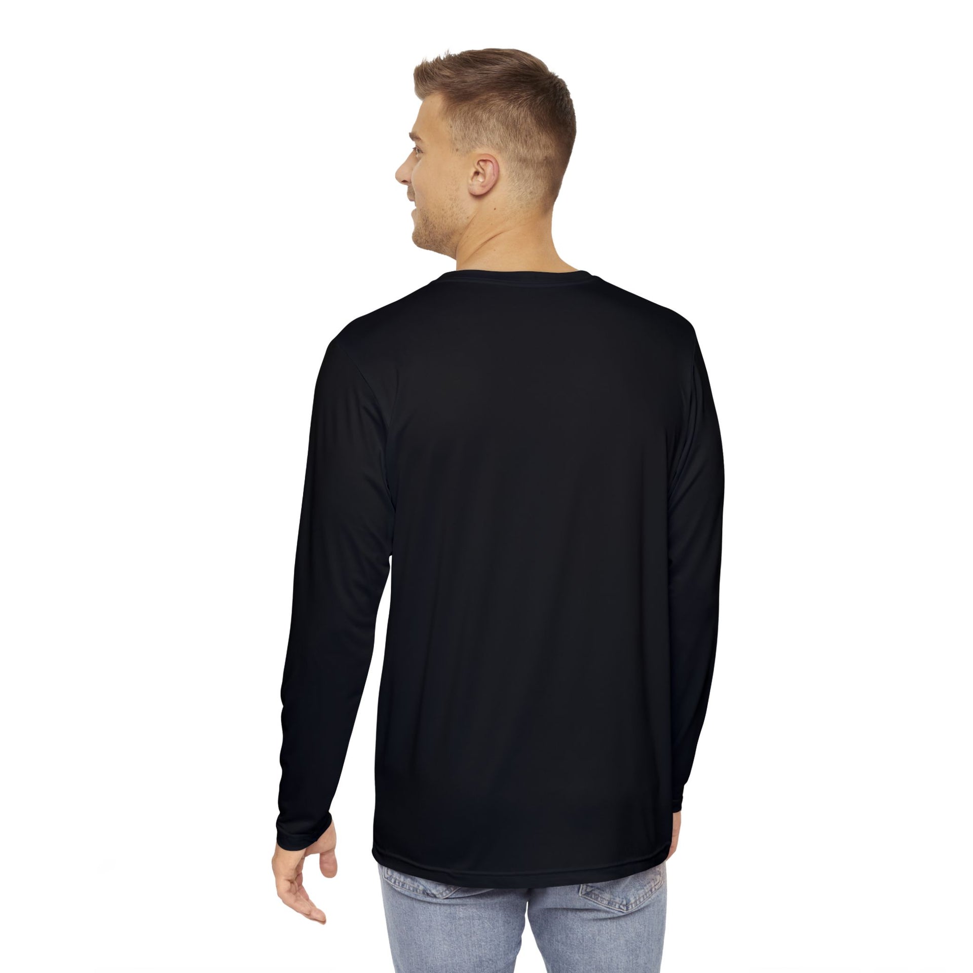 Men's Long Sleeve Performance Shirt, Casual Athletic Tee, Gift for Him, Sportswear, Everyday Comfort, or Holiday
