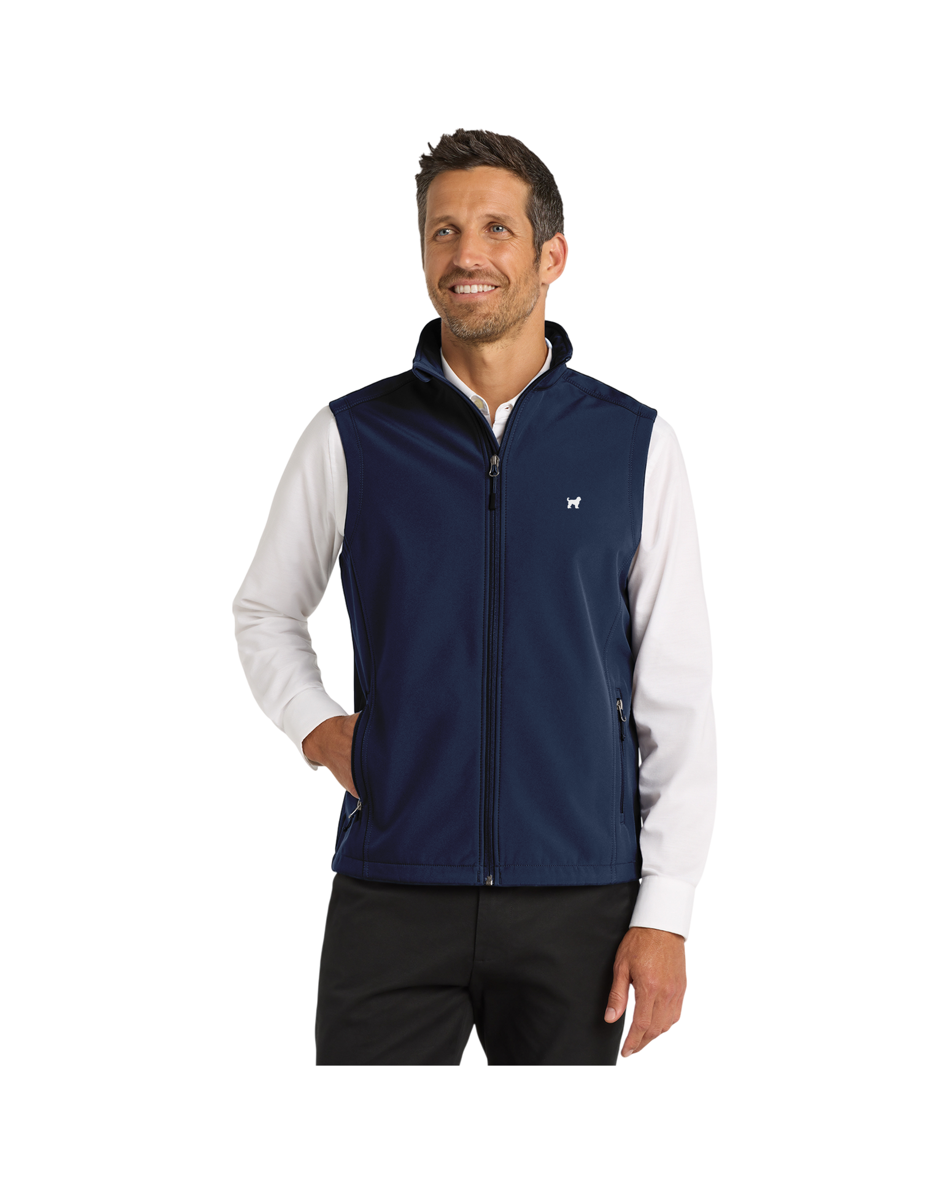 Men's Soft Shell Vest - Perfect for Outdoor Adventures, Work, and Casual Wear, Embroidered