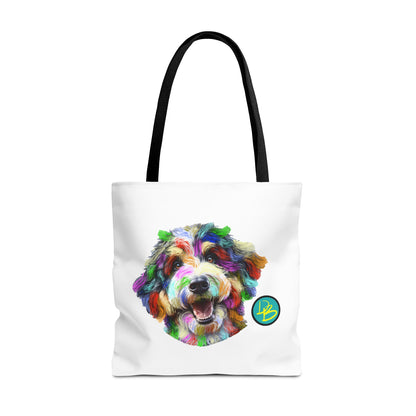 Colorful Dog Tote Bag - Fun and Whimsical Pet Lover's Accessory