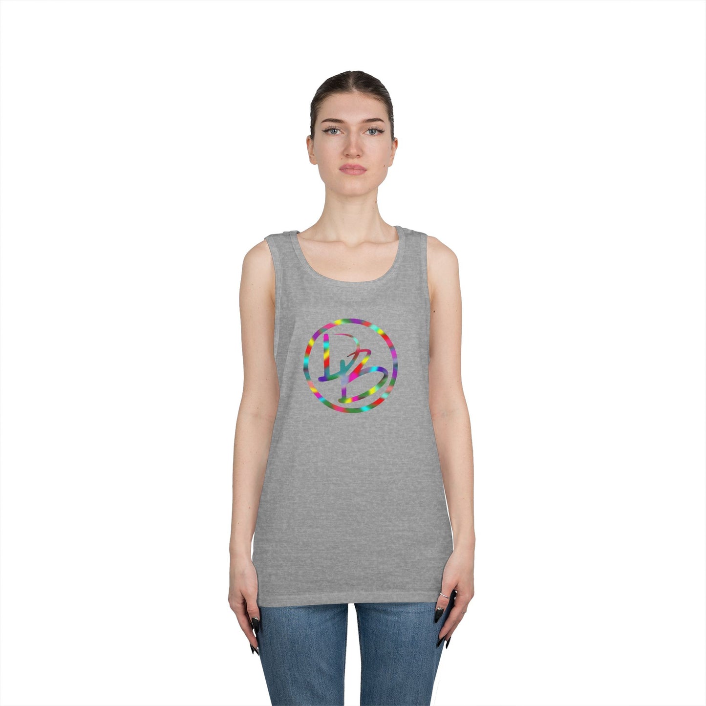 Colorful Graphic Heavy Cotton Tank Top