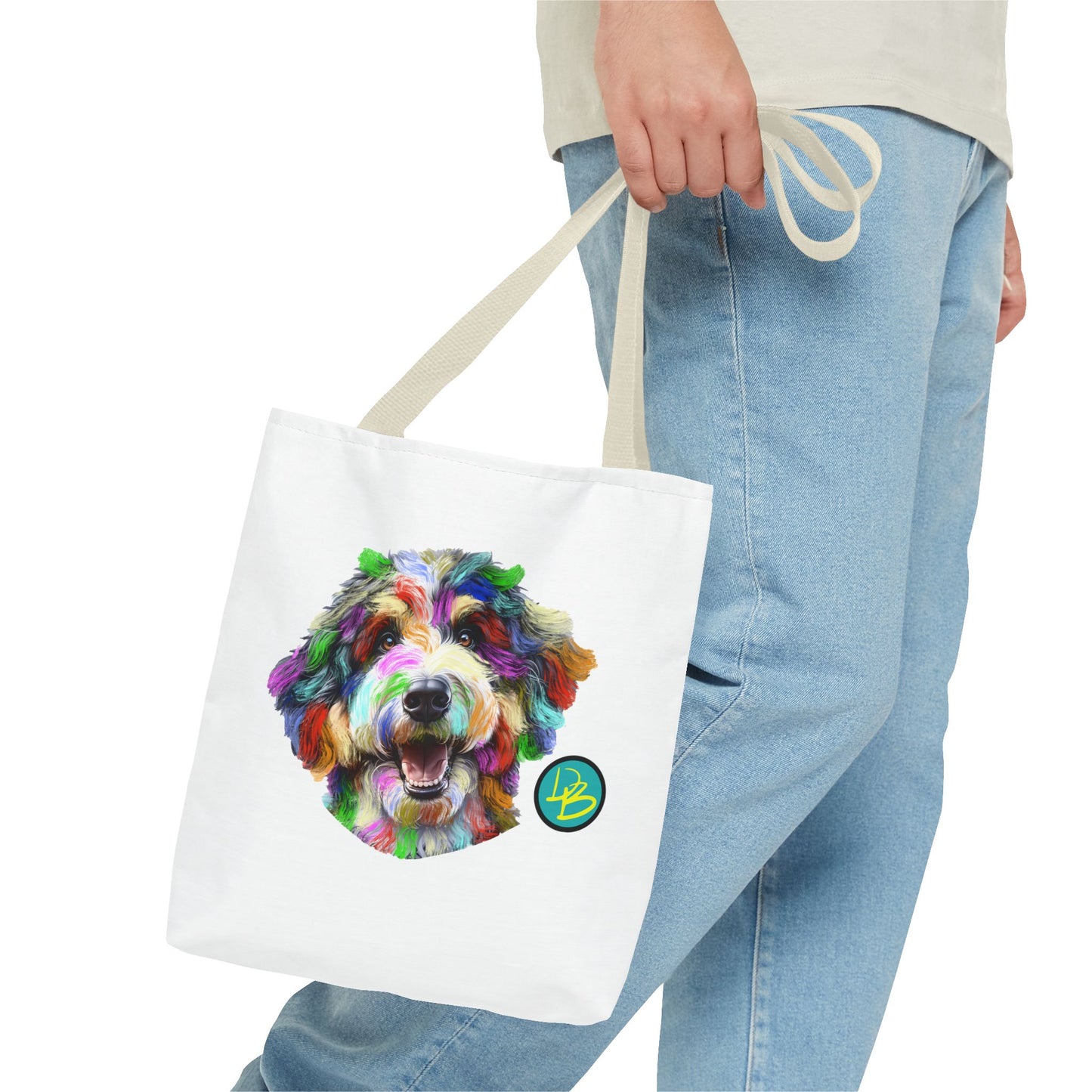 Colorful Dog Tote Bag - Fun and Whimsical Pet Lover's Accessory