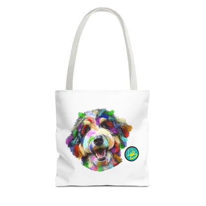 Colorful Dog Tote Bag - Fun and Whimsical Pet Lover's Accessory