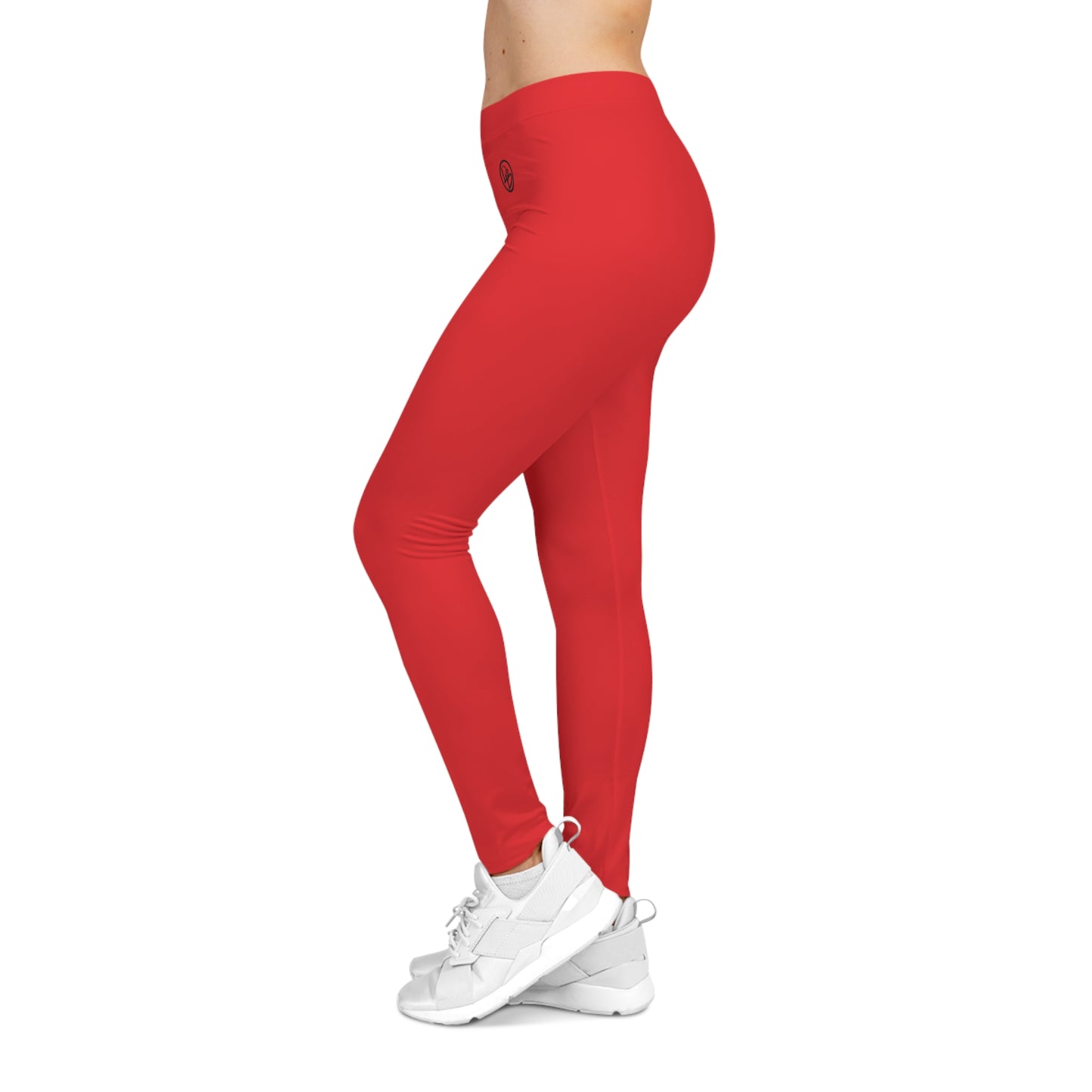 Comfortable Red Women's Casual Leggings - Perfect for Everyday Comfort