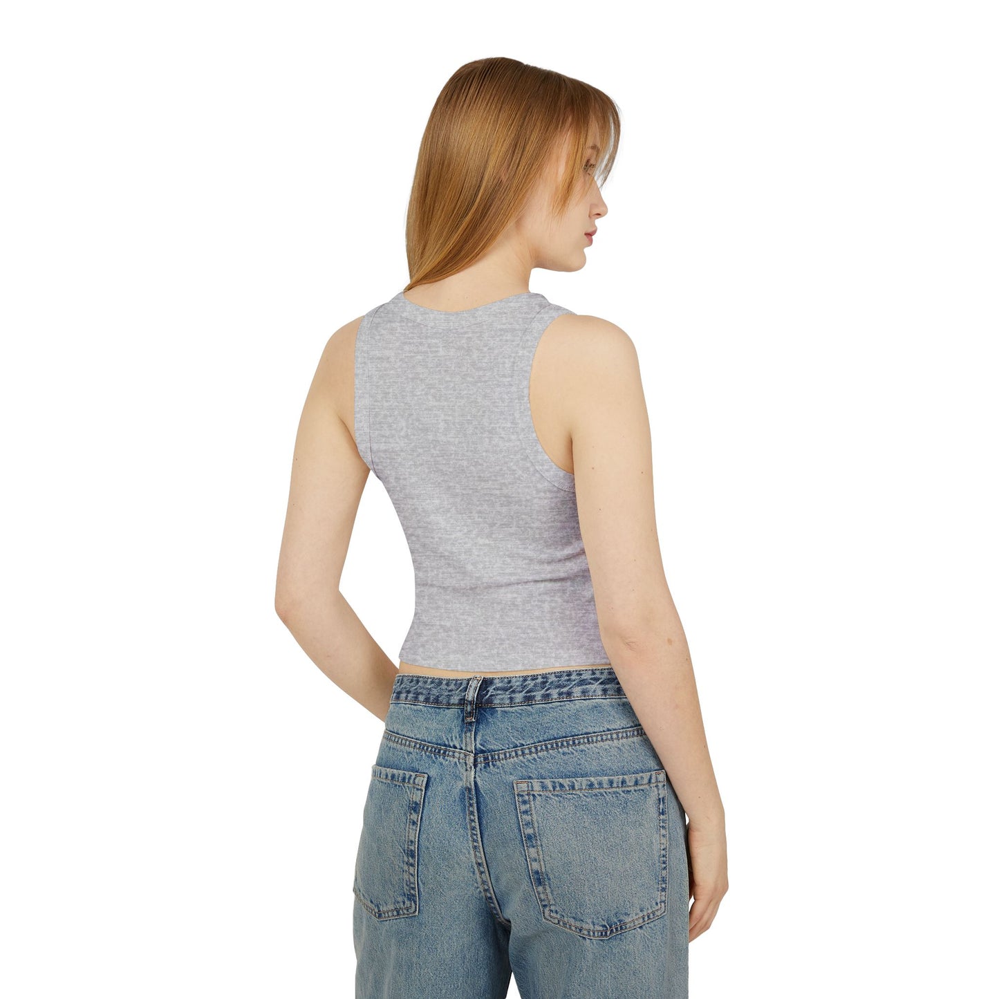Doodle Bound Women’s Micro Rib Racer Tank Top - Stylish & Comfortable Summer Essential