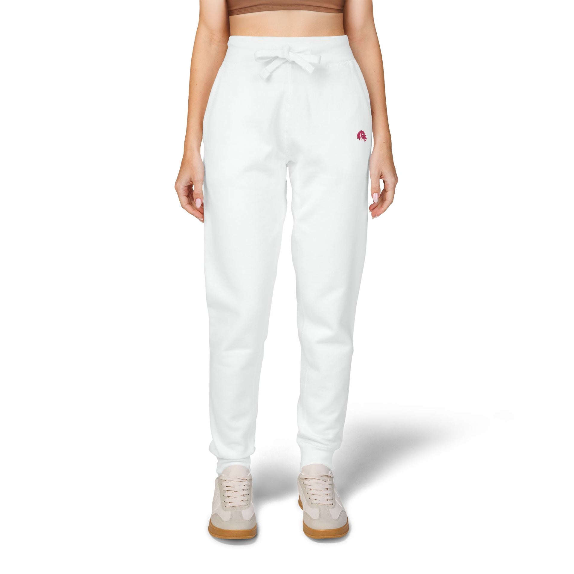 Cozy Fleece Sweatpants with Embroidery | Comfy Lounge Wear, Casual Pants, Gift For Her, Relaxation Must-Have, Embroidered Gifts