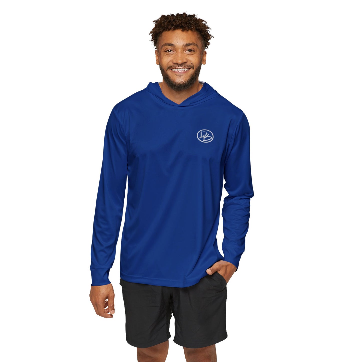 Men's Athletic Warmup Hoodie - Lightweight Dark Blue Sportswear
