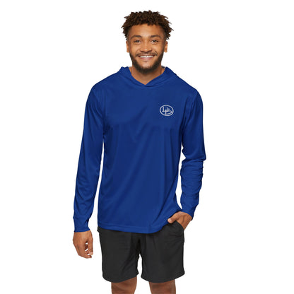 Men's Athletic Warmup Hoodie - Lightweight Dark Blue Sportswear