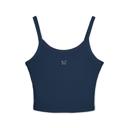 Cute Dog Design Women's Spaghetti Strap Tank Top - Perfect for Pet Lovers