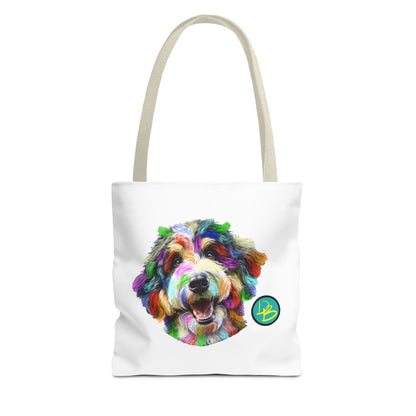 Colorful Dog Tote Bag - Fun and Whimsical Pet Lover's Accessory