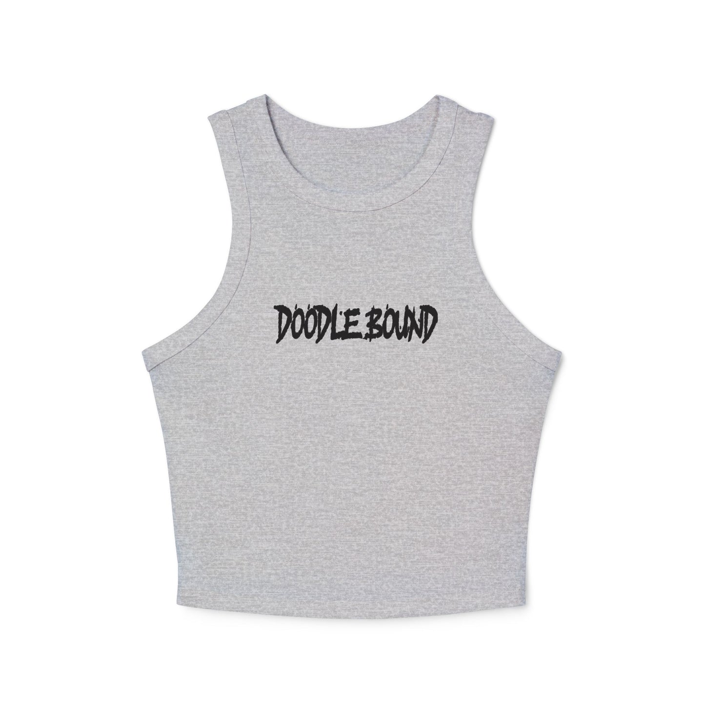 Doodle Bound Women’s Micro Rib Racer Tank Top - Stylish & Comfortable Summer Essential