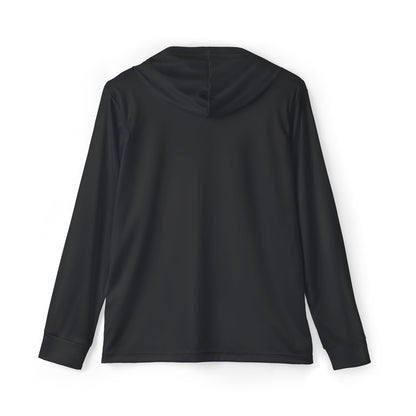 Men's Athletic Warmup Hoodie - Lightweight Black Sportswear